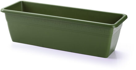 Forte Plastics Plantenbak - groen - rechthoekig - 50 x 17 x 15 cm - Plantenbakken