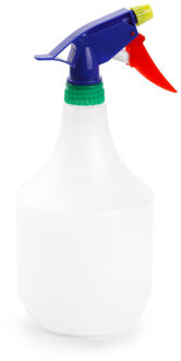 Forte Plastics Plantenspuit met een inhoud van 1 liter - wit - blauwe verstuiver - 25 cm - kunststof - Plantenspuiten