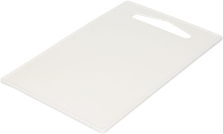 Forte Plastics Plasticforte Keuken Snijplank - wit - 27 x 16 cm - kunststof - voor groente, fruit, vlees - Snijplanken