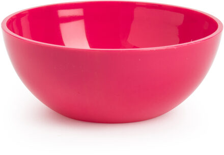 Forte Plastics Plasticforte kommetjes/schaaltjes - dessert/ontbijt - kunststof - D12 x H5 cm - fuchsia roze - Kommetjes