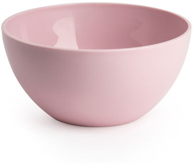 Forte Plastics Plasticforte kommetjes/schaaltjes - dessert/ontbijt - kunststof - D14 x H6 cm - roze - Kommetjes