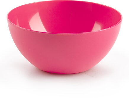 Forte Plastics Plasticforte kommetjes/schaaltjes - dessert/ontbijt - kunststof - D17 x H8 cm - fuchsia roze - Kommetjes