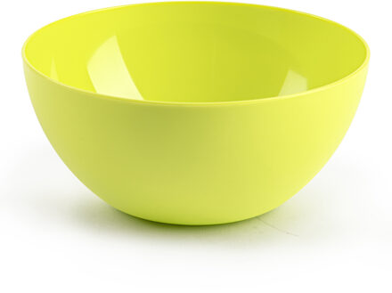 Forte Plastics Plasticforte kommetjes/schaaltjes - dessert/ontbijt - kunststof - D17 x H8 cm - groen - Kommetjes Geel