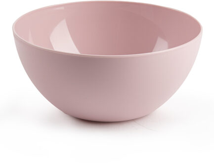 Forte Plastics Plasticforte kommetjes/schaaltjes - dessert/ontbijt - kunststof - D17 x H8 cm - roze - Kommetjes