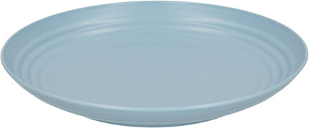 Forte Plastics PlasticForte Rond bord/camping bord - D25 cm - ijsblauw - kunststof - Dinerborden