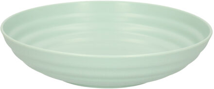 Forte Plastics PlasticForte Rond bord/camping - diep bord - D19 cm - mintgroen - kunststof - soepborden - Diepe borden