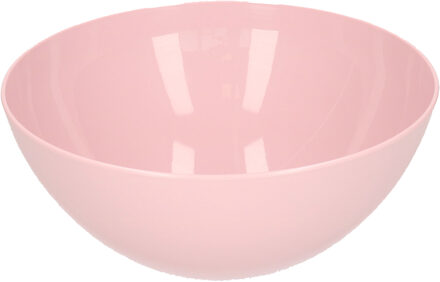 Forte Plastics Plasticforte Serveerschaal/saladeschaal - D20 x H8 cm - kunststof - roze - Serveerschalen