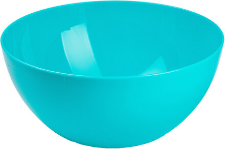 Forte Plastics Plasticforte Serveerschaal/saladeschaal - D23 x H10 cm - kunststof - blauw - Serveerschalen
