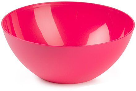 Forte Plastics Plasticforte Serveerschaal/saladeschaal - D23 x H10 cm - kunststof - fuchsia roze - Serveerschalen