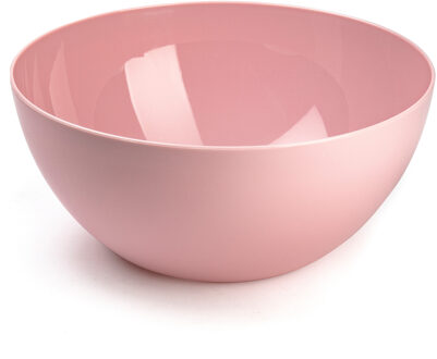 Forte Plastics Plasticforte Serveerschaal/saladeschaal - D23 x H10 cm - kunststof - roze - Serveerschalen