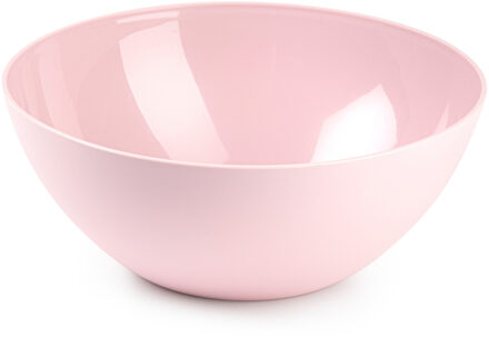 Forte Plastics Plasticforte Serveerschaal/saladeschaal - D23 x H10 cm - kunststof - roze - Serveerschalen