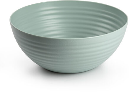 Forte Plastics Plasticforte Serveerschaal/saladeschaal - D25 x H10.5 cm - kunststof - mintgroen - Serveerschalen