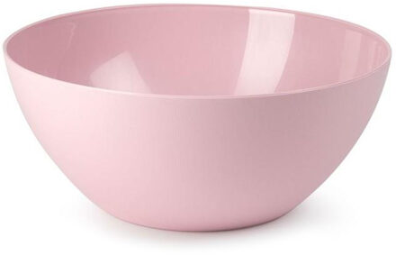 Forte Plastics Plasticforte Serveerschaal/saladeschaal - D26 x H12 cm - kunststof - roze - Serveerschalen