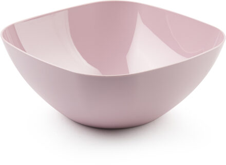 Forte Plastics Plasticforte Serveerschaal/saladeschaal - D28 x H11 cm - kunststof - roze - 4800 ml - Serveerschalen