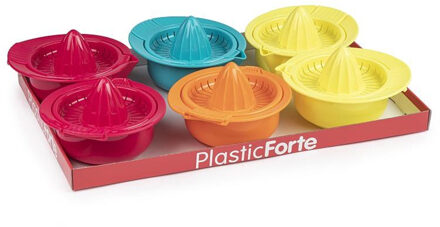 Forte Plastics Plasticforte Sinaasappelpers/citruspers - Handmatig - kunststof - 18 x 10 cm - geel - Citruspersen