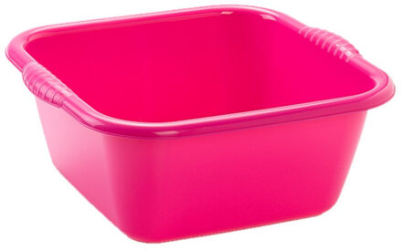 Forte Plastics Plasticforte teiltje/afwasbak - plastic - 20L - 46x42x20cm - Roze - Afwasbak