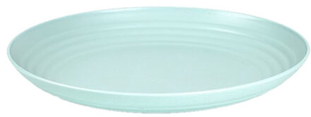 Forte Plastics Rond bord/camping bord - D25 cm - mintgroen - kunststof - Dinerborden