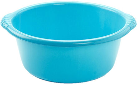 Forte Plastics Set Van 2x Stuks Kunststof Teiltjes/afwasbakken Rond 15 Liter Blauw - Afwasbak