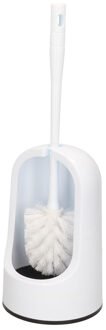 Forte Plastics Toiletborstels/wc-borstels met houder wit kunststof 40 cm - Toiletborstels