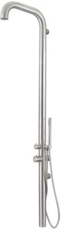 FortiFura Buitendouche Fortifura Outdoor Original Wandmodel Met Handdouche Geborsteld RVS