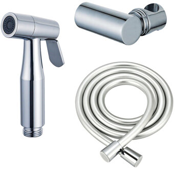 FortiFura Calvi Bidetset - handdouche - slang 150cm - houder - chroom SW970015 SW720564 SW767378