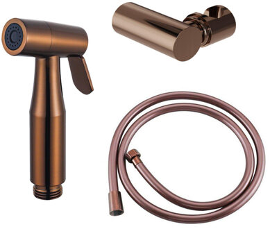 FortiFura Calvi Bidetset - handdouche - slang 150cm - houder - Geborsteld koper PVD (Koper) SW970020 SW970044 SW1117290 Koper geborsteld