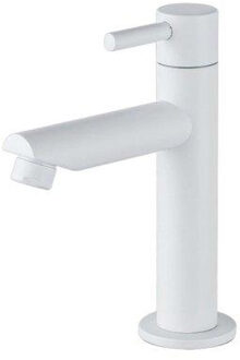 FortiFura Calvi Fonteinkraan - 15.4cm - opbouw - 1gats - mat wit MOQ 100 Wit mat