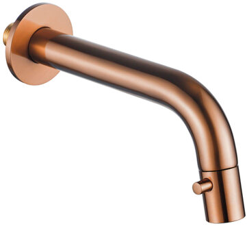 FortiFura Calvi Fonteinkraan - inbouw - uitloop 19.5cm - inkortbaar - Geborsteld koper PVD (Koper) SW1108832 Koper geborsteld
