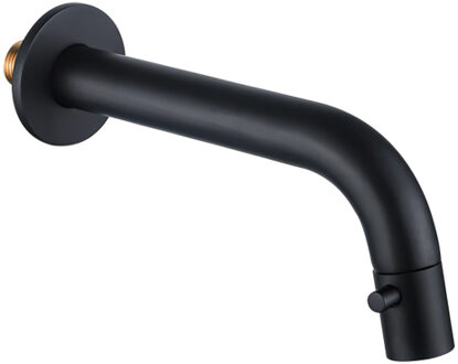 FortiFura Calvi Fonteinkraan - inbouw - uitloop 19.5cm - inkortbaar - mat zwart SW1108828 Zwart mat