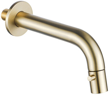 FortiFura Calvi Fonteinkraan - inbouw - uitloop 19.5cm - inkortbaar - PVD - Geborsteld Messing PVD (Goud) SW1108830 Messing geborsteld (goud)