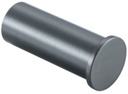 FortiFura Calvi Handdoekhaak - rond - enkel - Geborsteld Gunmetal PVD Single_Towelhook_GM Gunmetal geborsteld (antraciet)