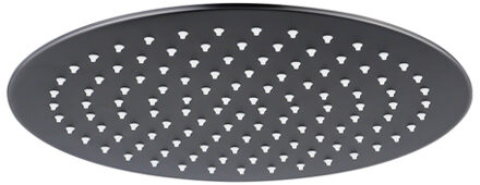 FortiFura Calvi Hoofddouche 25cm rond 7mm Geborsteld Gunmetal PVD SW720556 Gunmetal geborsteld (antraciet)