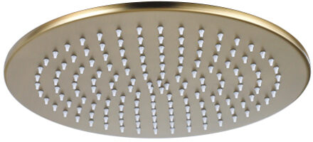 FortiFura Calvi Hoofddouche 30cm rond 6mm Geborsteld Messing PVD (Goud) SW1139122 Messing geborsteld (goud)