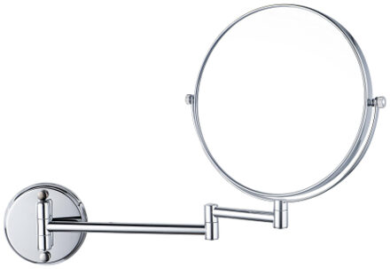 FortiFura Calvi make-up spiegel - 20cm - 1x en 3x vergrotend - rond - chroom SW1126036