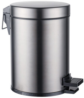 FortiFura Calvi pedaalemmer - 5 liter - rond - Geborsteld Gunmetal PVD SW1111580 Gunmetal geborsteld (antraciet)