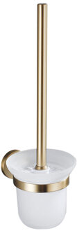 FortiFura Calvi toiletborstelhouder rond Geborsteld Messing PVD (Goud) SW639940 Messing geborsteld (goud)