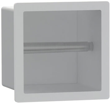 FortiFura Calvi Toiletrolhouder - inbouw - 17.3x17.3x15.3cm - Mat wit SW1126062 Wit mat