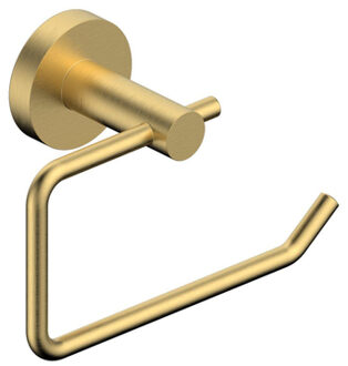 FortiFura Calvi toiletrolhouder zonder klep rond Geborsteld Messing PVD (Goud) SW639938 Messing geborsteld (goud)