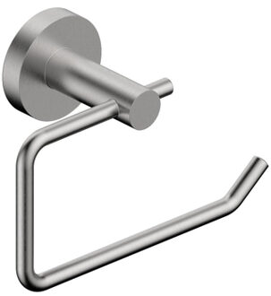FortiFura Calvi toiletrolhouder zonder klep rond Geborsteld RVS PVD SW639928 RVS geborsteld