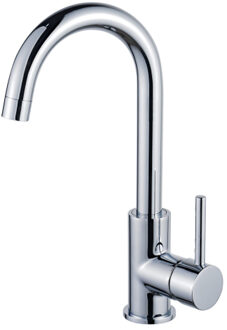 FortiFura Calvi wastafelkraan - hoog - draaibare uitloop - chroom SW809346