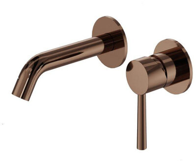 FortiFura Calvi Wastafelkraan - inbouw - met inbouwdeel - Geborsteld koper PVD (Koper) SW1171117 Koper geborsteld