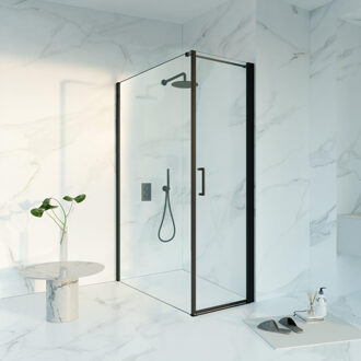 FortiFura Galeria Douchecabine - 60x140x200 - Profiel veiligheidsglas - anti kalk - mat zwart SW1122468/SW797916/SW797905 Zwart mat