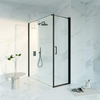 FortiFura Galeria Douchecabine - 60x160x200 - Profiel veiligheidsglas - anti kalk - mat zwart SW1122468/SW797918/SW797905 Zwart mat