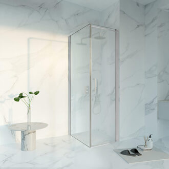 FortiFura Galeria Douchecabine - 60x80x200 - Profiel veiligheidsglas - anti kalk - chroom SW1122467/SW797914/SW797904