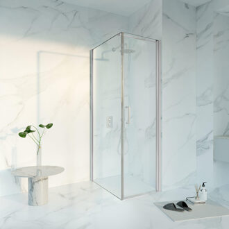 FortiFura Galeria Douchecabine - 60x90x200 - Profiel veiligheidsglas - anti kalk - chroom SW1122467/SW797926/SW797904