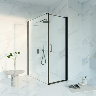 FortiFura Galeria Douchecabine - 70x140x200 - Profiel veiligheidsglas - anti kalk - mat zwart SW1122474/SW797916/SW797905 Zwart mat