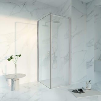 FortiFura Galeria Douchecabine - 70x80x200 - Profiel veiligheidsglas - anti kalk - chroom SW1122473/SW797914/SW797904