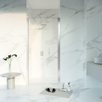 FortiFura Galeria Douchedeur - 60x200 - Profiel - veiligheidsglas - anti kalk - chroom SW1122467