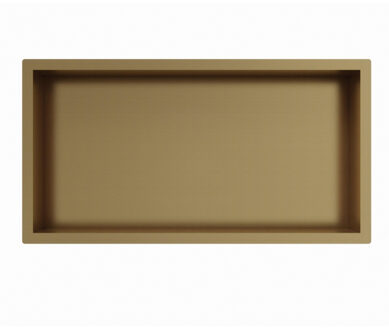 FortiFura Galeria Inbouwnis - 30x60x10cm - Geborsteld Messing PVD (Goud) Messing geborsteld (goud)