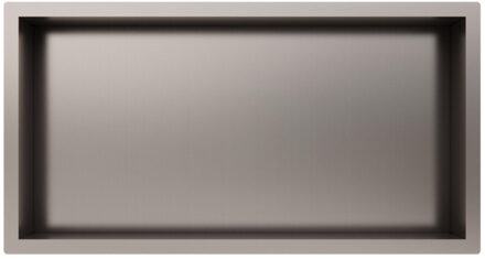 FortiFura Galeria Inbouwnis - 30x60x10cm - Geborsteld RVS PVD (RVS) RVS geborsteld